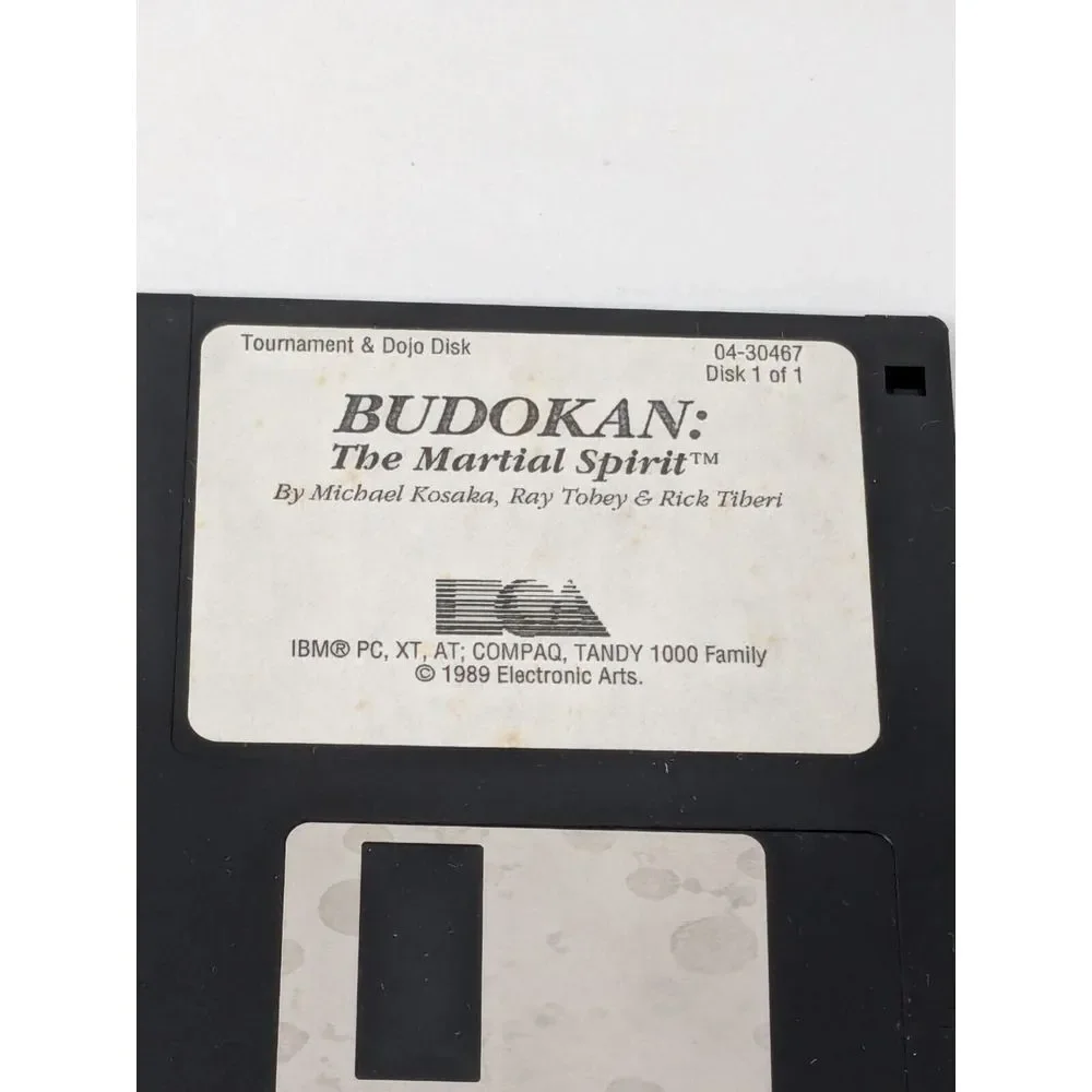 Budokan The Martial Spirit Big Box‎ IBM PC Game MS-DOS 3.5